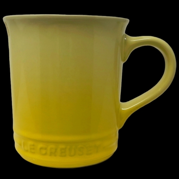 NEW - LE CREUSET STONEWARE COFFEE MUG/CUP YELLOW OMBRE - 12oz - Picture 1 of 9